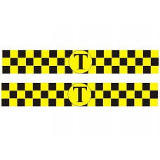 Магнитная лента "такси" 7,5*50 желт.