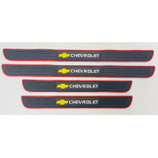 Накладки порогов Chevrolet (резина)
