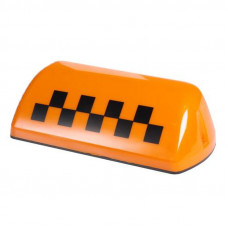 Шашка TAXI оранжевая  усиленная (6 магнитов)